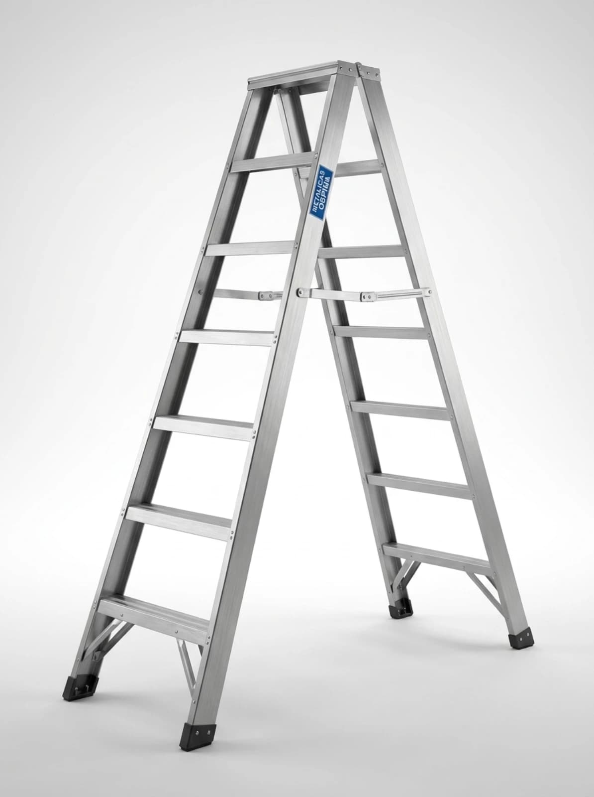 Escalera Tipo Tijera de 2.10m en Aluminio — Escaleras en alquiler